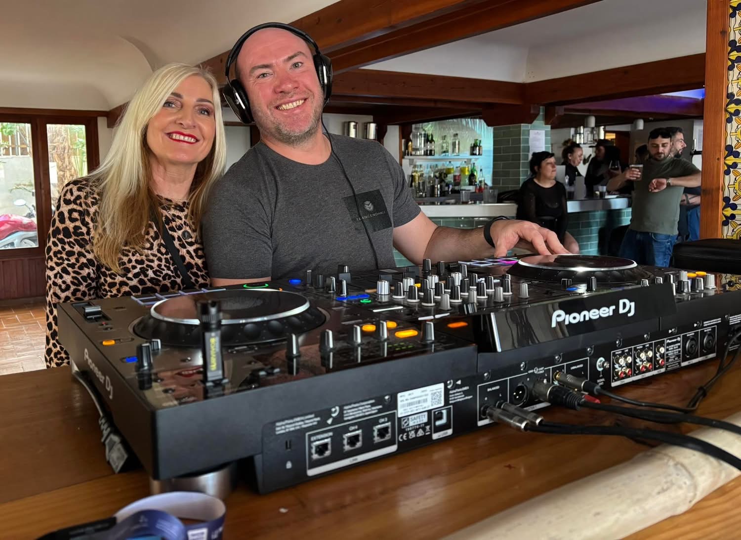 DJ session at the retreat